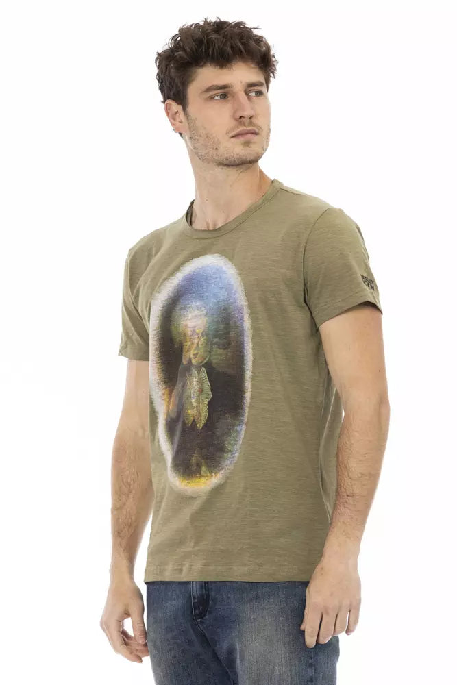 Green Cotton Men T-Shirt - SEHABRANDS