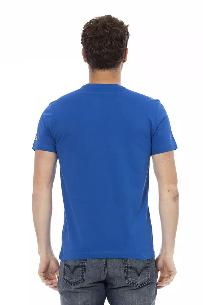 Blue Cotton Men T-Shirt - SEHABRANDS