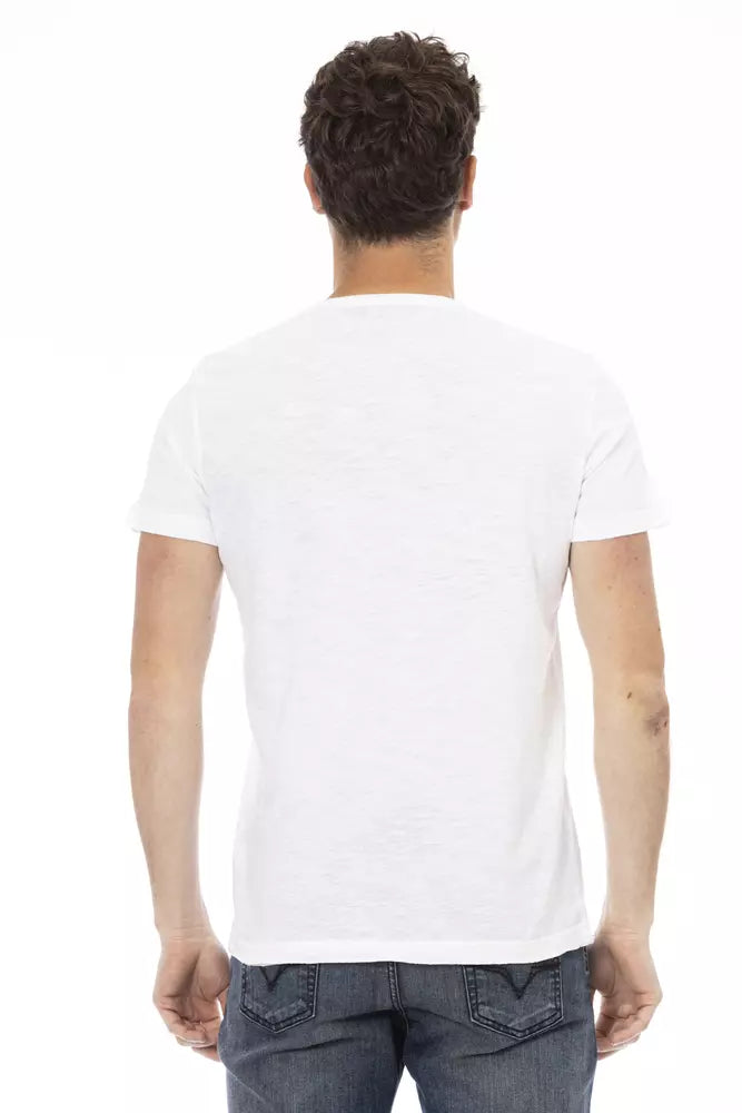 White Cotton Men T-Shirt - SEHABRANDS