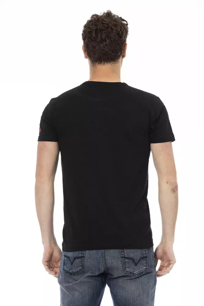 Black Cotton Men T-Shirt - SEHABRANDS