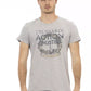 Gray Cotton Men T-Shirt - SEHABRANDS