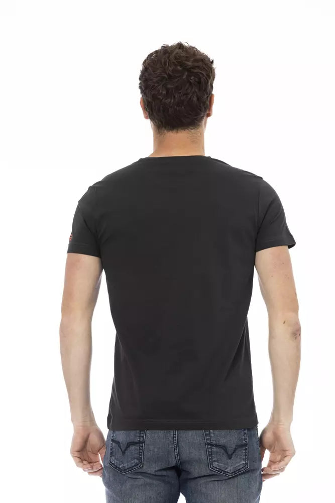 Black Cotton Men T-Shirt - SEHABRANDS