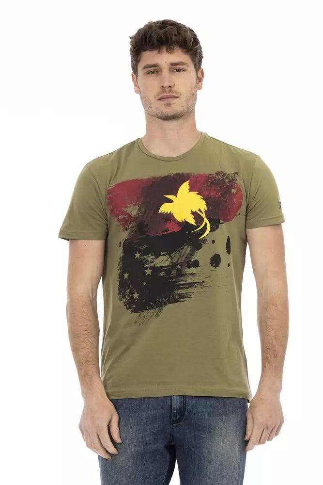 Green Cotton Men T-Shirt - SEHABRANDS