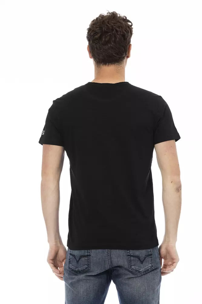 Black Cotton Men T-Shirt - SEHABRANDS