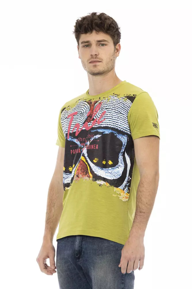 Green Cotton Men T-Shirt - SEHABRANDS