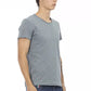 Gray Cotton Men T-Shirt - SEHABRANDS