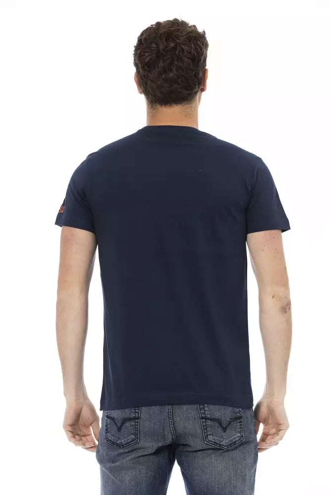 Blue Cotton Men T-Shirt - SEHABRANDS