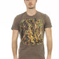 Brown Cotton Men T-Shirt - SEHABRANDS