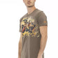 Brown Cotton Men T-Shirt - SEHABRANDS