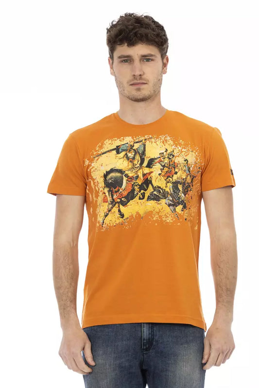 Orange Cotton Mens TShirt - SEHABRANDS