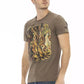 Brown Cotton Men T-Shirt - SEHABRANDS