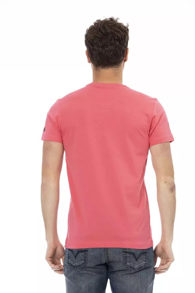 Pink Cotton Men T-Shirt - SEHABRANDS