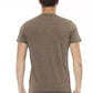 Brown Cotton Men T-Shirt - SEHABRANDS