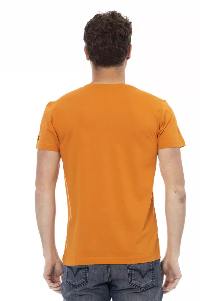 Orange Cotton Mens TShirt - SEHABRANDS