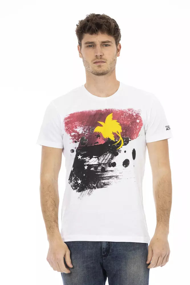 White Cotton Men's T-Shirt - SEHABRANDS