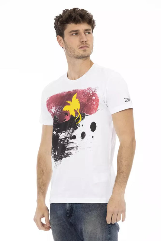 White Cotton Men's T-Shirt - SEHABRANDS