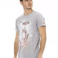 Gray Cotton Men T-Shirt - SEHABRANDS