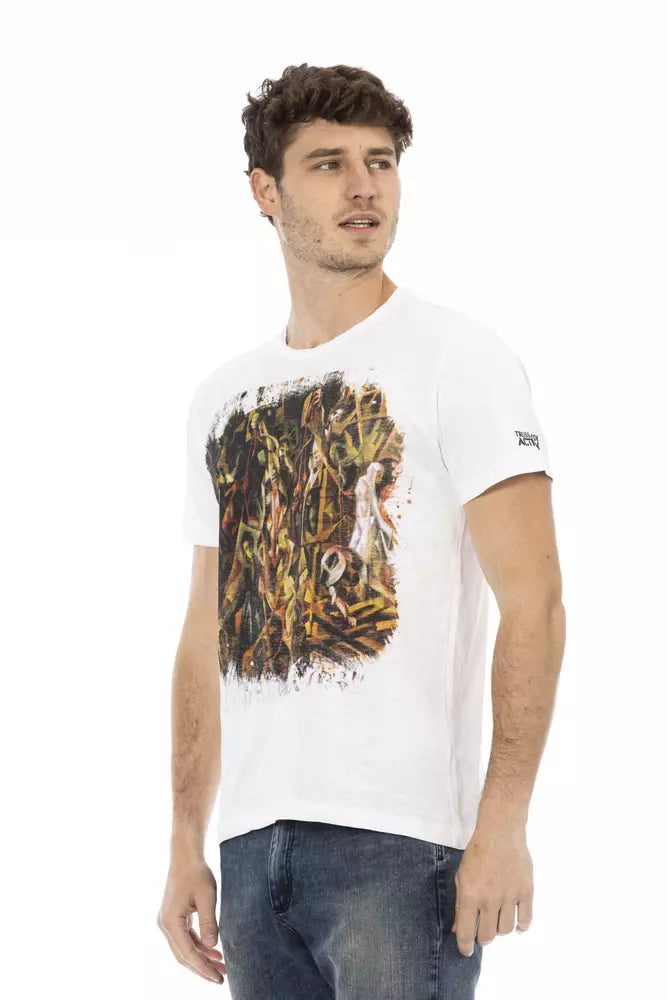 White Cotton Men T-Shirt - SEHABRANDS