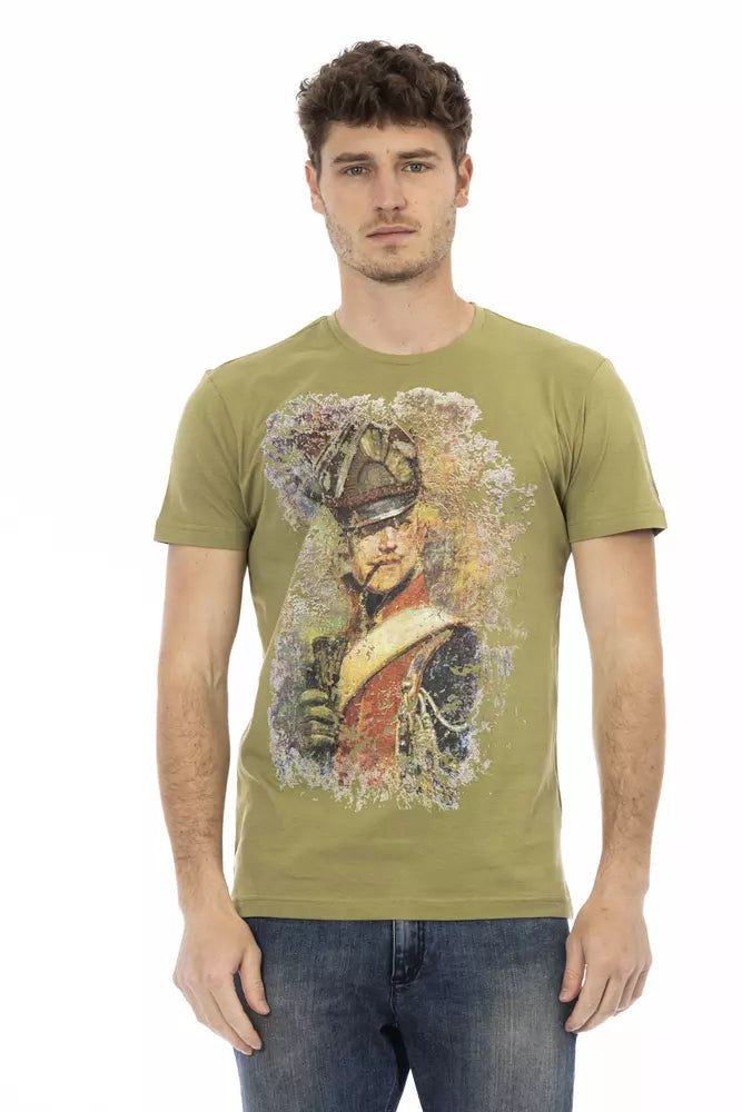 Green Cotton Men T-Shirt - SEHABRANDS