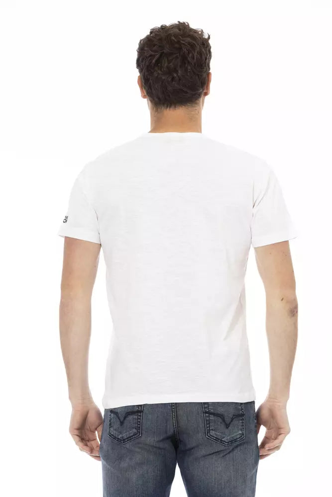 White Cotton Men T-Shirt - SEHABRANDS