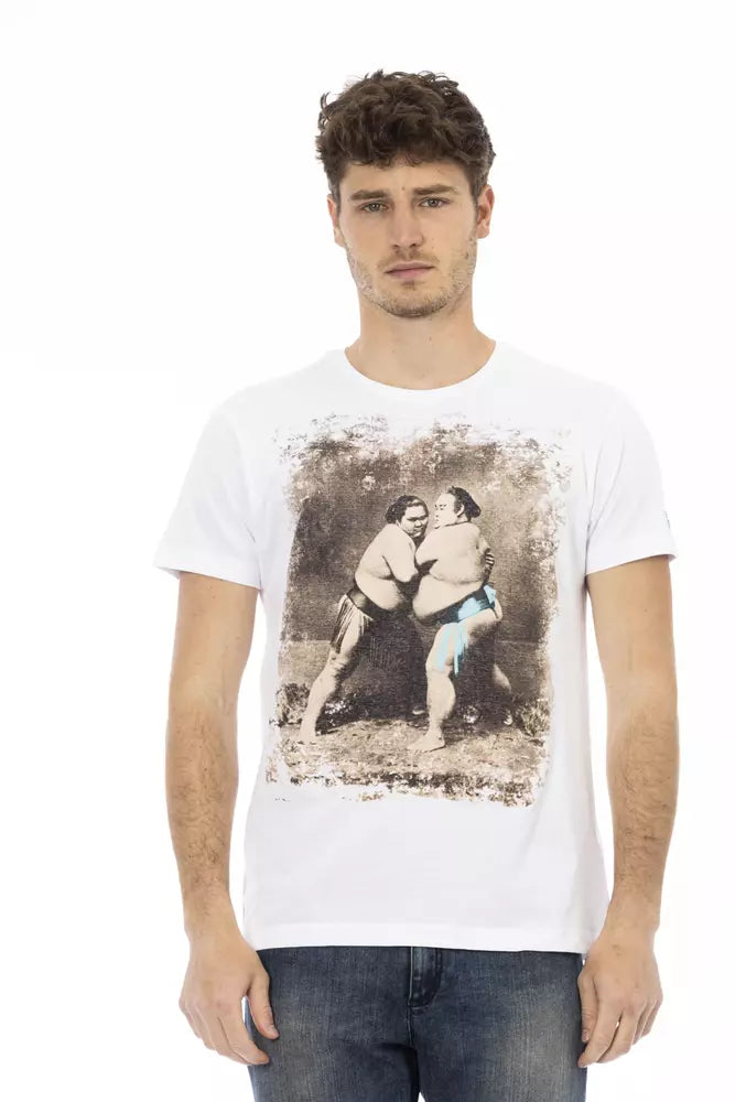 White Cotton Men T-Shirt - SEHABRANDS