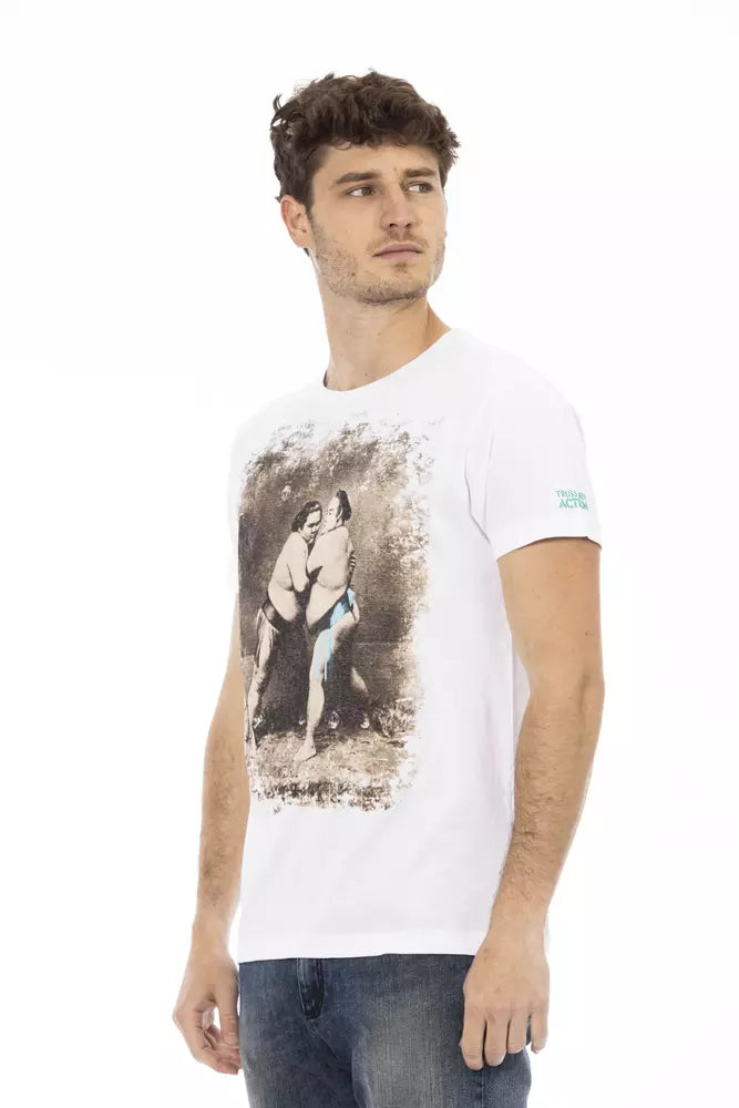 White Cotton Men T-Shirt - SEHABRANDS