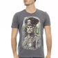 Gray Cotton Men T-Shirt - SEHABRANDS