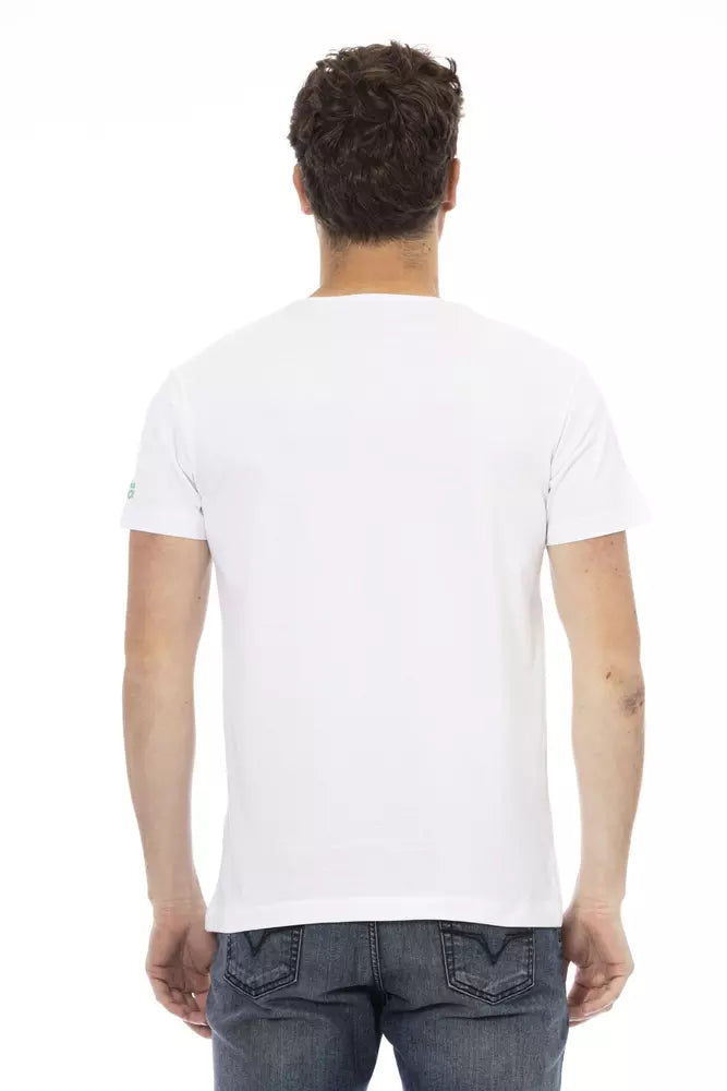 White Cotton Men T-Shirt - SEHABRANDS