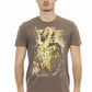 Brown Cotton Men T-Shirt - SEHABRANDS