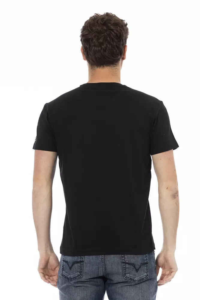 Black Cotton Men T-Shirt - SEHABRANDS