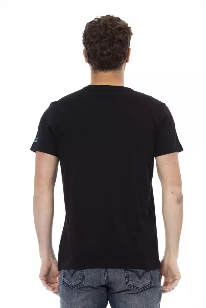 Black Cotton Men T-Shirt - SEHABRANDS