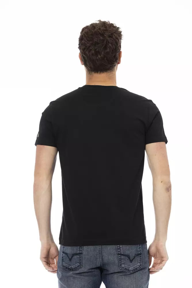 Black Cotton Men T-Shirt - SEHABRANDS