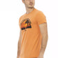 Orange Cotton Men TShirt - SEHABRANDS