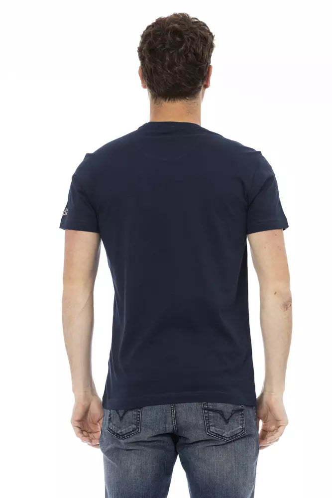 Blue Cotton Men T-Shirt - SEHABRANDS