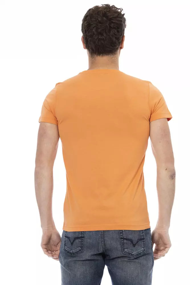 Orange Cotton Men T-Shirt - SEHABRANDS