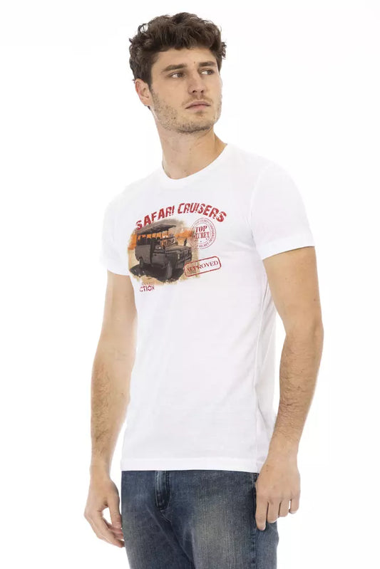 White Cotton Men T-Shirt - SEHABRANDS