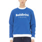 Blue Cotton Men Sweater - SEHABRANDS