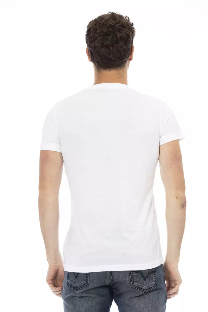 White Cotton Men T-Shirt - SEHABRANDS