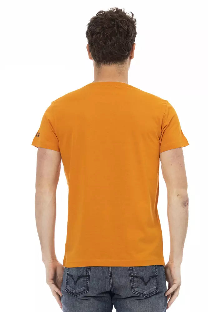 Orange Cotton Men T-Shirt - SEHABRANDS