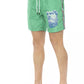 Green Polyester Men Swim Short - SEHABRANDS