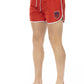 Red Polyester Men Swim Short - SEHABRANDS