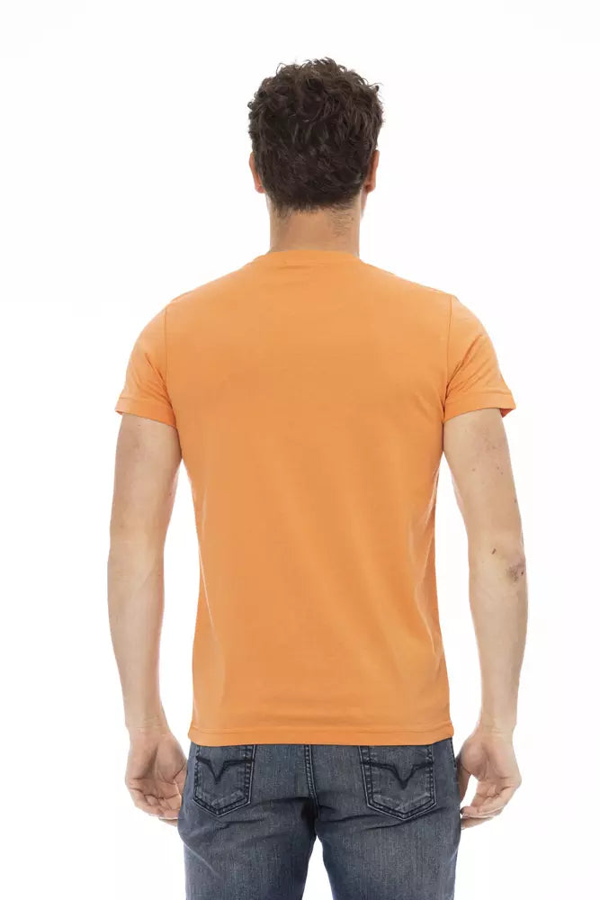 Orange Cotton Men T-Shirt - SEHABRANDS