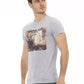 Gray Cotton Mens TShirt - SEHABRANDS