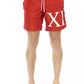 Red Polyester Men Swim Short - SEHABRANDS