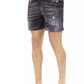 Black Polyester Men's Swim Short - SEHABRANDS