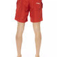 Red Polyester Men Swim Short - SEHABRANDS