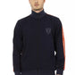 Blue Polyester Men Sweater - SEHABRANDS