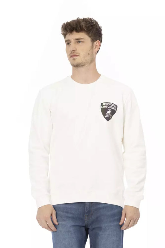 White Cotton Men Sweater - SEHABRANDS