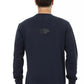 Blue Cotton Men Sweater - SEHABRANDS