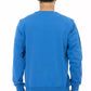 Blue Cotton Men Sweater - SEHABRANDS